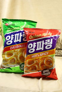 韩国农心洋葱圈 辣味与原味的双重味蕾享受，休闲零食新宠